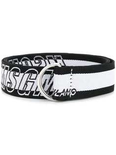 MSGM logo embroidered belt