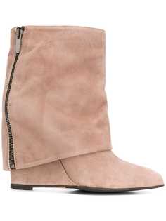 The Seller foldover wedge boots