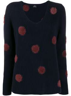 PS Paul Smith textured polka-dot jumper