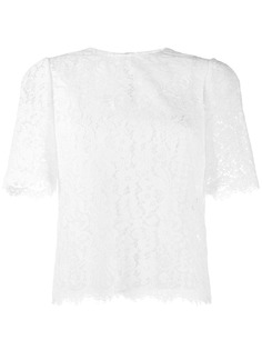 Dolce & Gabbana топ с цветочным кружевом
