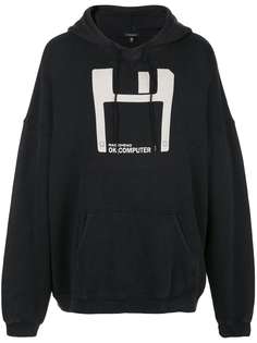 R13 Radiohead print hoodie