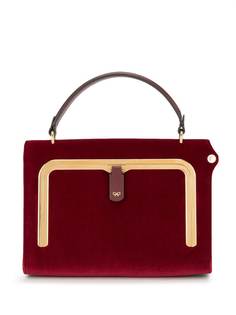 Anya Hindmarch бархатная сумка-тоут Postbox размера мини