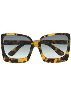 Tom Ford Eyewear солнцезащитные очки Katrine 02 в массивной оправе