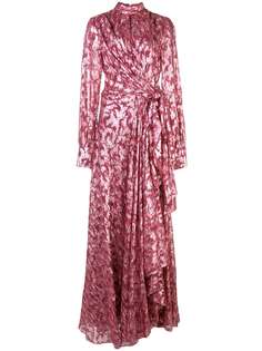 Jonathan Simkhai расклешенное платье с эффектом металлик