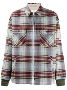 Golden Goose стеганая куртка в клетку