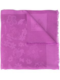 SHANGHAI TANG жаккардовый шарф с цветочным узором
