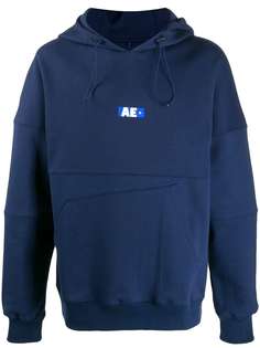 Ader Error худи с асимметричным карманом и логотипом AE