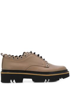Pollini scalloped detail brogues