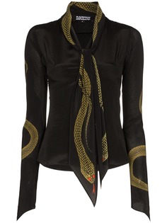 Rockins блузка со змеиным принтом