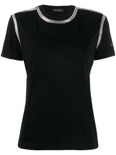 Frankie Morello rhinestone-trimmed crew-neck T-shirt