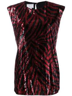 Redemption топ с зебровым принтом и пайетками