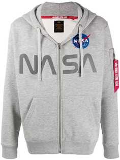 Alpha Industries NASA print hoodie