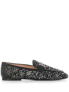 Tods two-tone tweed loafers Tod`S