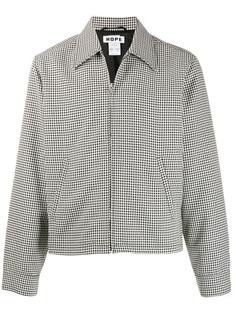 Hope zip-up houndstooth shirt jacket