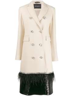 Frankie Morello decorative buttoned embellished coat