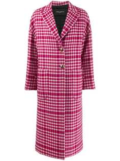 Frankie Morello gingham check patterned boxy coat
