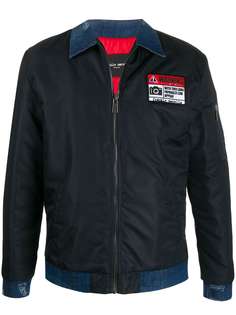 Frankie Morello Warning patch shirt jacket