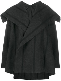 Issey Miyake oversized striped coat