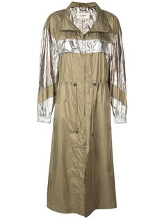 Isabel Marant Étoile metallic trench raincoat