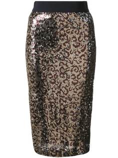 Milly юбка с леопардовым принтом и блестками