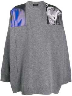 Raf Simons толстовка с нашивками на плечах