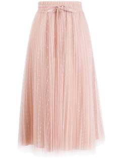 Red Valentino юбка из тюля со складками