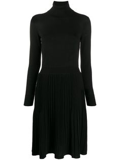 Calvin Klein плиссированное платье-водолазка