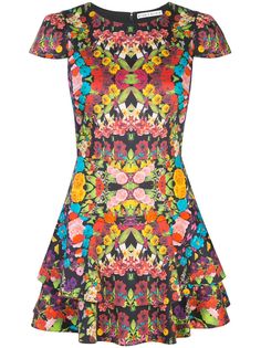 Alice+Olivia платье мини Ainsley с оборками