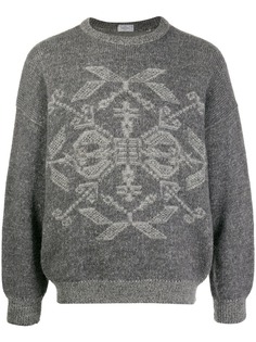 Valentino Pre-Owned джемпер 1980-х годов с орнаментом