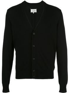 Maison Margiela трикотажный кардиган с нашивками на локтях