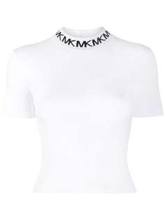 Michael Michael Kors топ с высоким воротником и логотипом