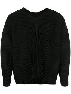 Homme Plissé Issey Miyake плиссированный топ с длинными рукавами