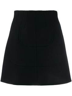 Nº21 panelled A-line mini skirt