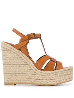 Saint Laurent high wedge heel sandals