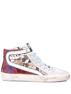 Golden Goose Slide snakeskin-effect sneakers