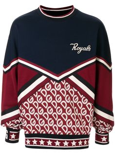 Dolce & Gabbana panelled Royals patch sweatshirt