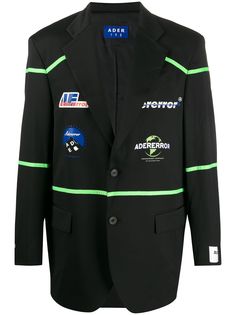 Ader Error multi logo print blazer