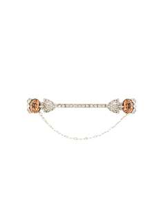 Dolce & Gabbana rhinestone-embellished lapel pin