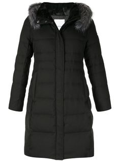 Loveless padded trimmed puffer coat