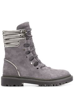 Casadei suede lace-up boots