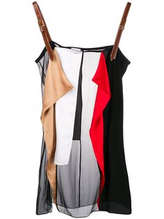 Burberry patchwork draped top