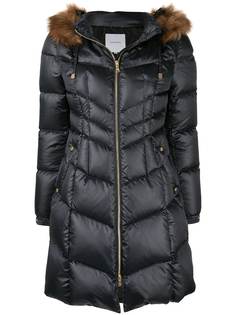 Loveless padded trimmed puffer coat