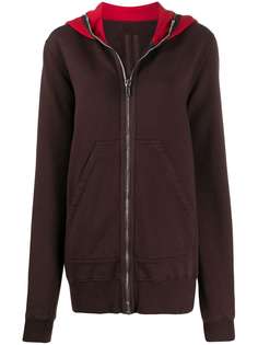Rick Owens DRKSHDW contrast panel relaxed-fit hoodie