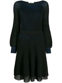 Blumarine metallic-effect knit dress