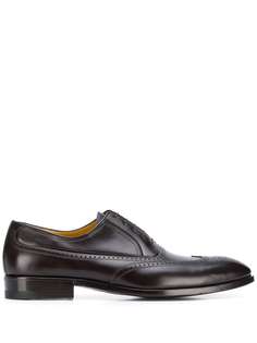 A. Testoni embossed oxford shoes