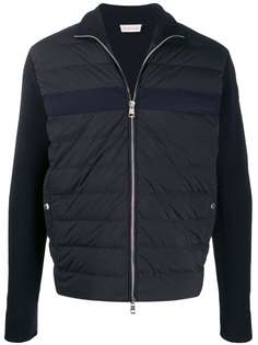 Moncler bi-material quilted jacket