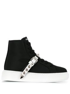 Prada embellished high top sneakers