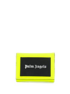 Palm Angels logo print foldover wallet