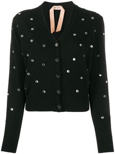 Nº21 crystal embellished cardigan