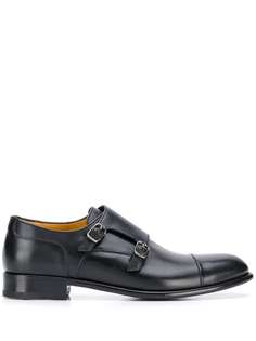A. Testoni side-buckle monk shoes